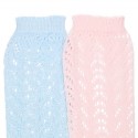 COTTON OPENWORK KNEE-HIGH SOCKS BY CONDOR.