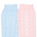 COTTON OPENWORK KNEE-HIGH SOCKS BY CONDOR.