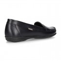 Classic school GIRL Moccasin shoes in Boxcalf Nappa leather with rubber sole.