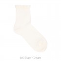 CEREMONY SHORT SOCKS WITH OPENWORK CUFF BY CONDOR.