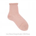 CEREMONY SHORT SOCKS WITH OPENWORK CUFF BY CONDOR.