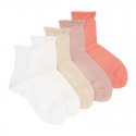 CEREMONY SHORT SOCKS WITH OPENWORK CUFF BY CONDOR.