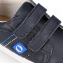 Deportiva niño OKAA FLEX sin cordones en color azul marino.