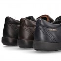 Stylized Mary Jane School shoes with hook and loop strap in PREMIUM leather.