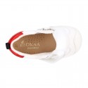 Deportiva niño OKAA FLEX sin cordones y puntera en color Blanco.