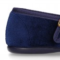 VELVET stylized Girl Mary Jane shoes with buckle fastening.