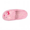 LITTLE RABBIT design Wool effect cloth Home shoes with clog design.