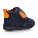 Little kids CARS design wool cotton home bootie shoes laceless.