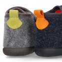 Little kids CARS design wool cotton home bootie shoes laceless.