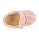 BABY corduroy home bootie shoes laceless.