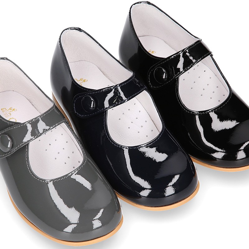 Girls patent leather dress shoes deals