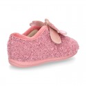 Wool knit BUTTERFLY design home shoes laceless.