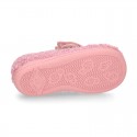 Wool knit BUTTERFLY design home shoes laceless.