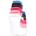 Little Rain boots with adjustable neck for babies and little kids.