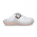 Wool effect OKAA CLOG Home shoes with STARS design.