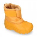 Little Kids rain boots APRESKI style with wool knit lining.