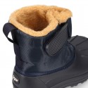 Little Kids rain boots APRESKI style with wool knit lining.