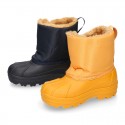 Little Kids rain boots APRESKI style with wool knit lining.