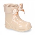 BIMBI BOW Rain boots with adjustable neck for little kids.