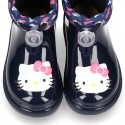 Little HELLO KITTY Rain boots with adjustable neck for little kids.