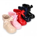 BIMBI BOW Rain boots with adjustable neck for little kids.