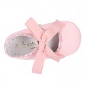 COTTON canvas Little Mary Janes angel style for babies with LIBERTY design.