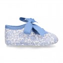 LIBERTY LONDON cotton canvas Little Mary Janes angel style for babies.