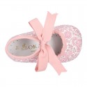 LIBERTY LONDON cotton canvas Little Mary Janes angel style for babies.