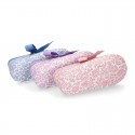 LIBERTY LONDON cotton canvas Little Mary Janes angel style for babies.