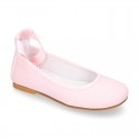 LINEN COTTON CEREMONY Girl Ballet flats dancer style.