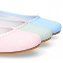 LINEN COTTON CEREMONY Girl Ballet flats dancer style.