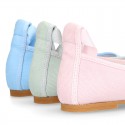 LINEN COTTON CEREMONY Girl Ballet flats dancer style.