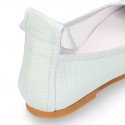 LINEN COTTON CEREMONY Girl Ballet flats dancer style.