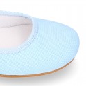 LINEN COTTON CEREMONY Girl Ballet flats dancer style.