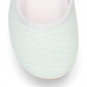 LINEN COTTON CEREMONY Girl Ballet flats dancer style.