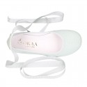 LINEN COTTON CEREMONY Girl Ballet flats dancer style.