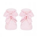 BABY WARM COTTON BOOTIES WITH BOW BY CONDOR.