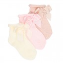 BABY WARM COTTON BOOTIES WITH BOW BY CONDOR.