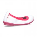 Stretch Girl ballet flat shoes in Washable Nappa leather.