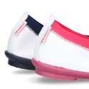 Stretch Girl ballet flat shoes in Washable Nappa leather.