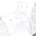 Little bear safari style boots in WHITE patent leather.