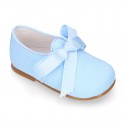 CEREMONY LINEN Laces up shoes for little kids in pastel colors.