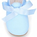 CEREMONY LINEN Laces up shoes for little kids in pastel colors.