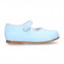 CEREMONY LINEN Little Girl Mary Jane shoes in pastel colors.