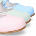 CEREMONY LINEN Little Girl Mary Jane shoes in pastel colors.