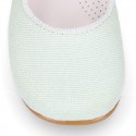 CEREMONY LINEN Little Girl Mary Jane shoes in pastel colors.