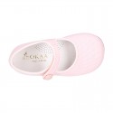 CEREMONY LINEN Little Girl Mary Jane shoes in pastel colors.