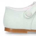 CEREMONY LINEN Little Kids T-Strap shoes in pastel colors.