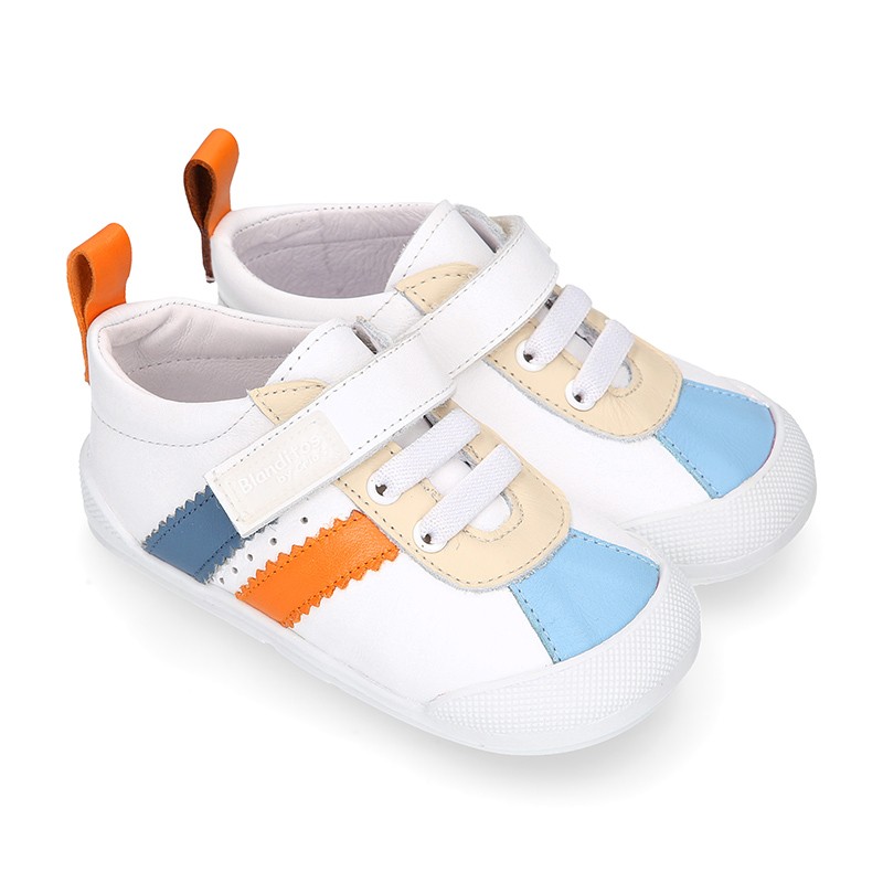 Deportivo unisex calzado respetuoso piel Blanditos Iris