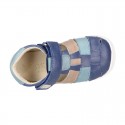 Nappa leather OKAA FLEX kids Sandal style shoes laceless in combinable colors.